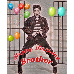 Elvis Brother Birthday Card