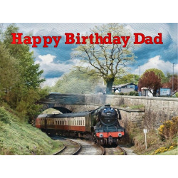 Flying Scotsman Dad Birthday Card