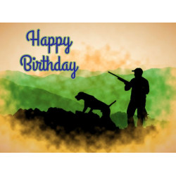 Gun Dog Hunting Birthday Card