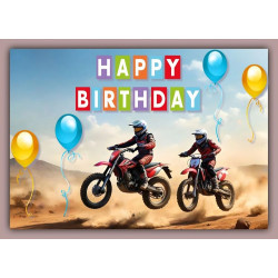 Motorbike Off Road Birthday Card
