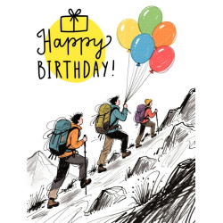 Hill Walkers Birthday Card Hill Walkers Birthday Card