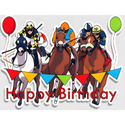 Horse Racing Birthday Card Horse Racing Birthday Card