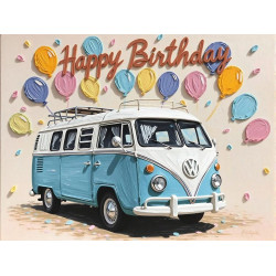 Campervan Birthday Card
