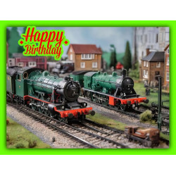 Model Trains Birthday Card