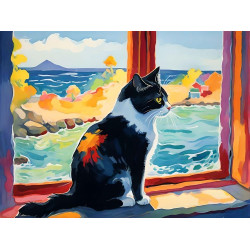 Cat on the Window Sill Card Cat on the Window Sill Card
