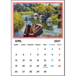 2027 Canal Boats Calendar