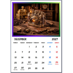 2027 Steampunk Calendar