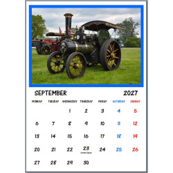 2027 Steam Traction Engines Calendar