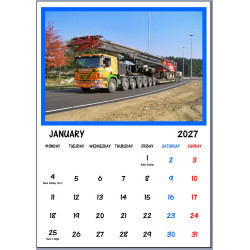 2027 Trucks Calendar