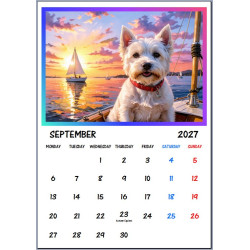 2027 West Highland White Calendar
