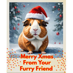 Guinea Pig Christmas Card