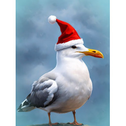 Seagull Christmas Card Seagull Christmas Card
