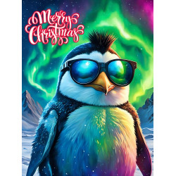 Cool Penguin Christmas Card Cool Penguin Christmas Card