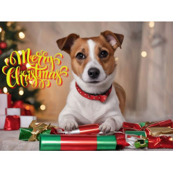Jack Russell Christmas Card
