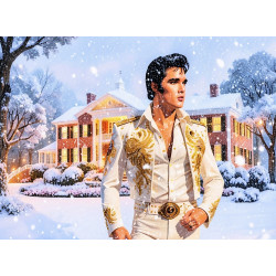 Elvis Graceland Christmas Card