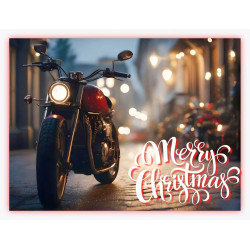 Motorbike Christmas Card Motorbike Christmas Card